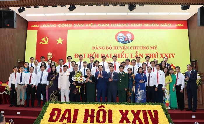 Ban Thường vụ Huyện ủy Chương Mỹ khóa XXIV, nhiệm kỳ 2020 - 2025