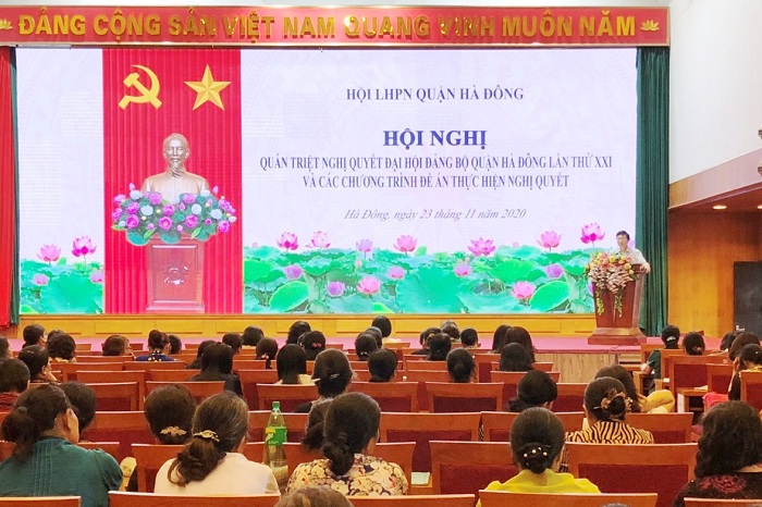 Long Biên, Hà Đông tổ chức quán triệt Nghị quyết Đại hội Đảng bộ