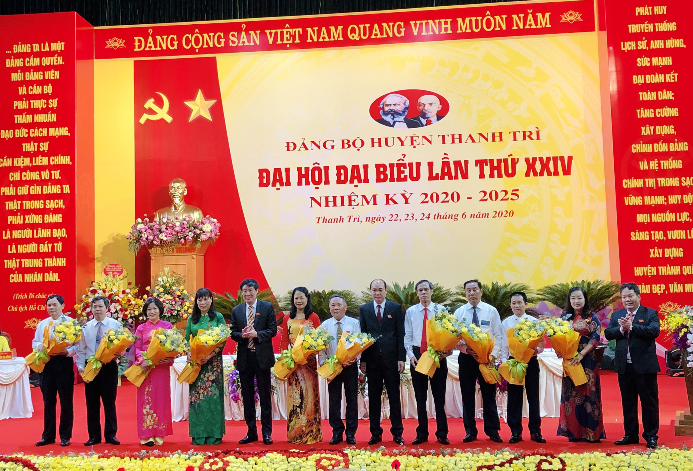 Ban thường vụ Huyện ủy Thanh Trì khóa XXIV nhiệm kỳ 2020-2025