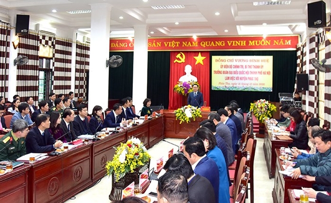 Phúc Thọ cần phấn đấu trở thành huyện nông thôn mới kiểu mẫu cả nước