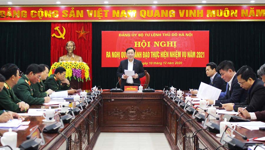 Đảng ủy Bộ Tư lệnh Thủ đô ra Nghị quyết lãnh đạo thực hiện nhiệm vụ năm 2021