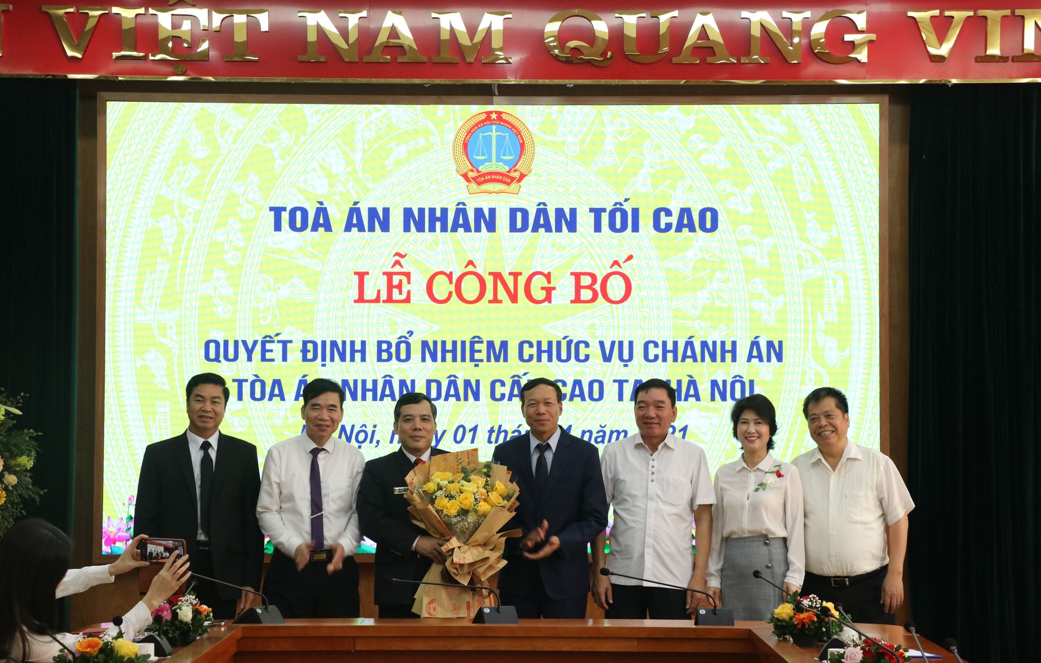 Bổ nhiệm Chánh án TAND cấp cao tại Hà Nội