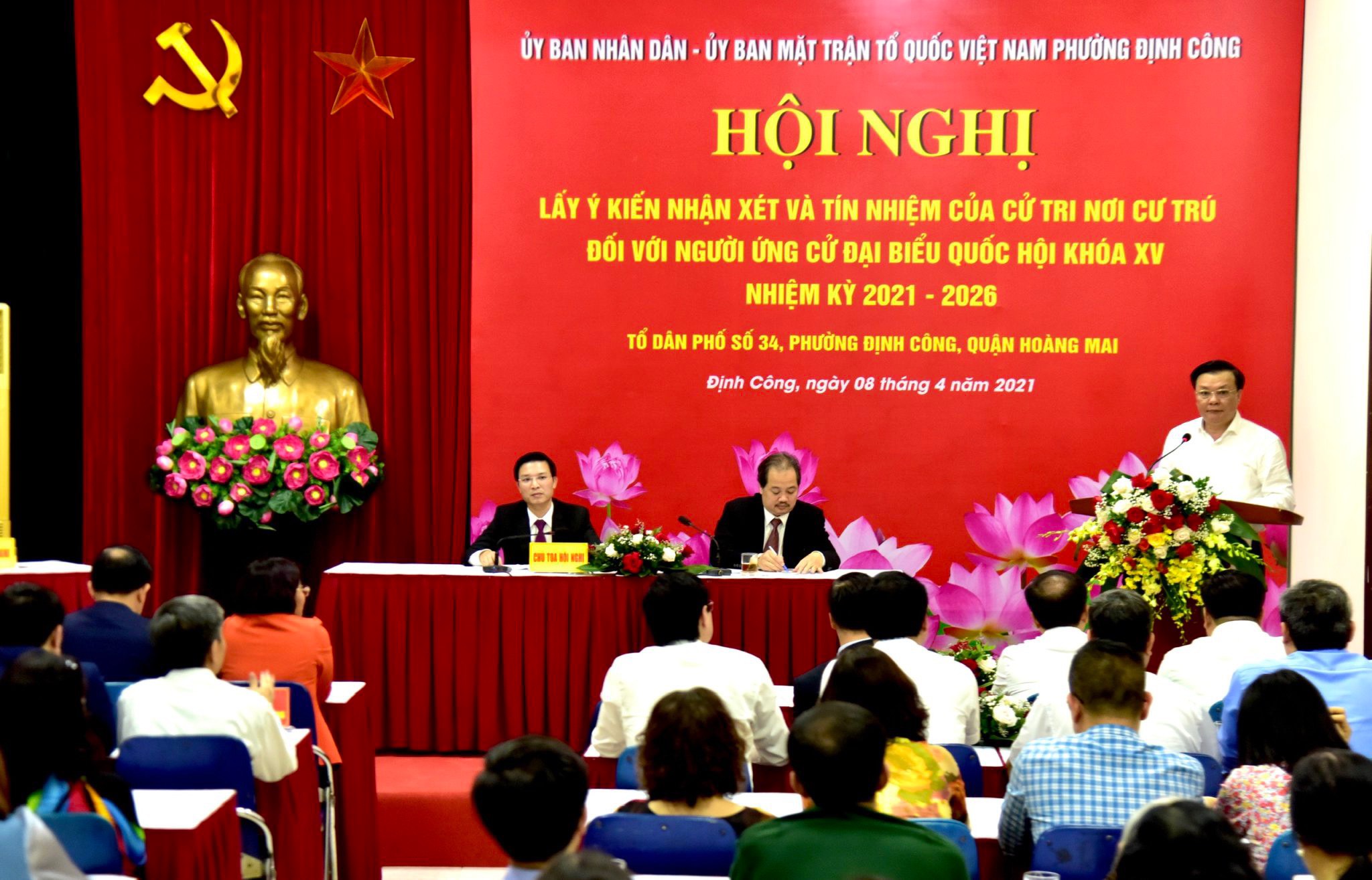 Bí thư Thành ủy Đinh Tiến Dũng được cử tri nơi cư trú tín nhiệm giới thiệu ứng cử ĐBQH