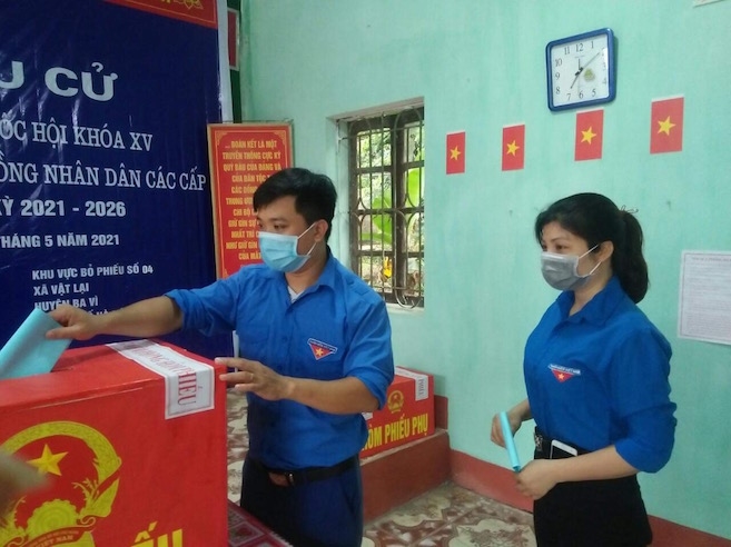 Màu áo xanh của tuổi trẻ Thủ đô trong Ngày hội non sông