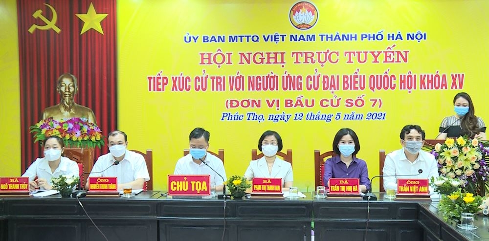 Người ứng cử ĐBQH, HĐND các cấp vận động bầu cử tại các quận, huyện