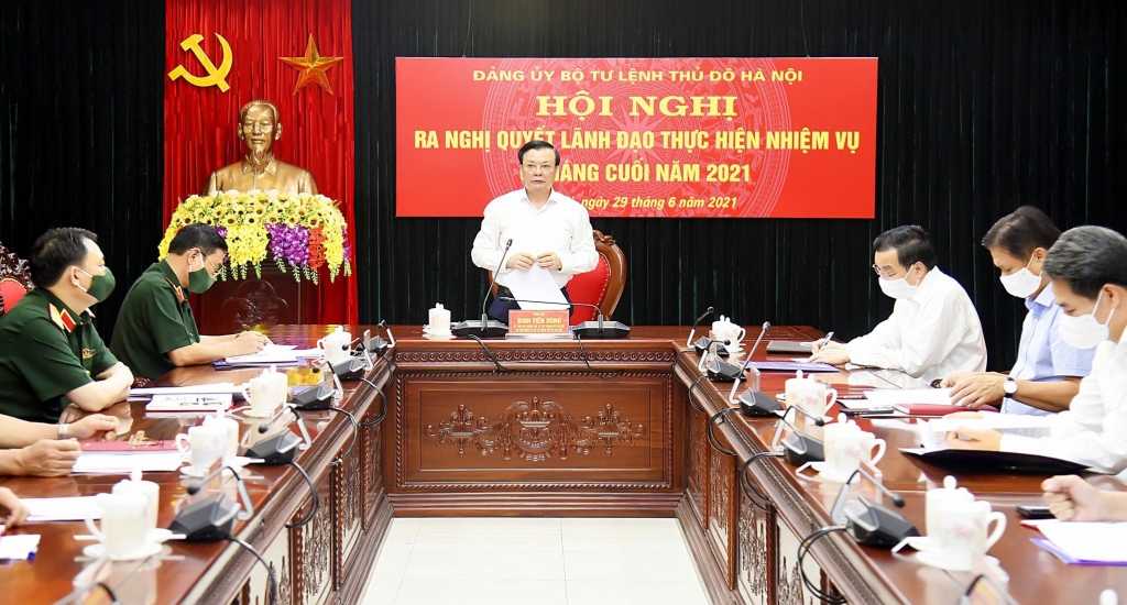 Bộ Tư lệnh Thủ đô thông qua Nghị quyết lãnh đạo thực hiện nhiệm vụ 6 tháng cuối năm