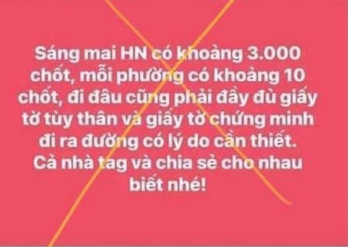 Sở TT TT Hà Nội xử phạt 12,5 triệu đồng cá nhân thông tin sai sự thật về phòng dịch
