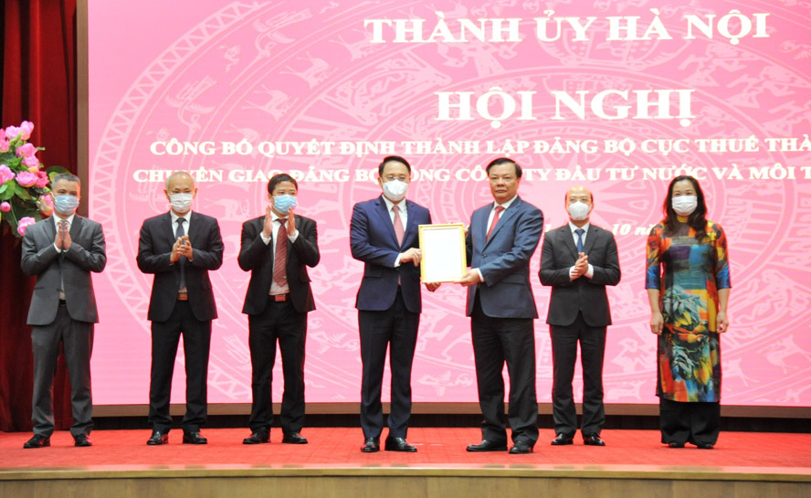 Nâng cấp Đảng bộ Cục Thuế TP Hà Nội thành đảng bộ cấp trên cơ sở trực thuộc Thành ủy
