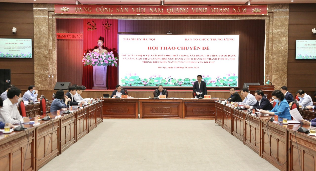 Hà Nội nâng chất lượng tổ chức cơ sở Đảng gắn với xây dựng chính quyền đô thị