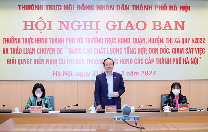 Nâng cao hiệu quả hoạt động, giám sát giải quyết các kiến nghị của cử tri Thủ đô
