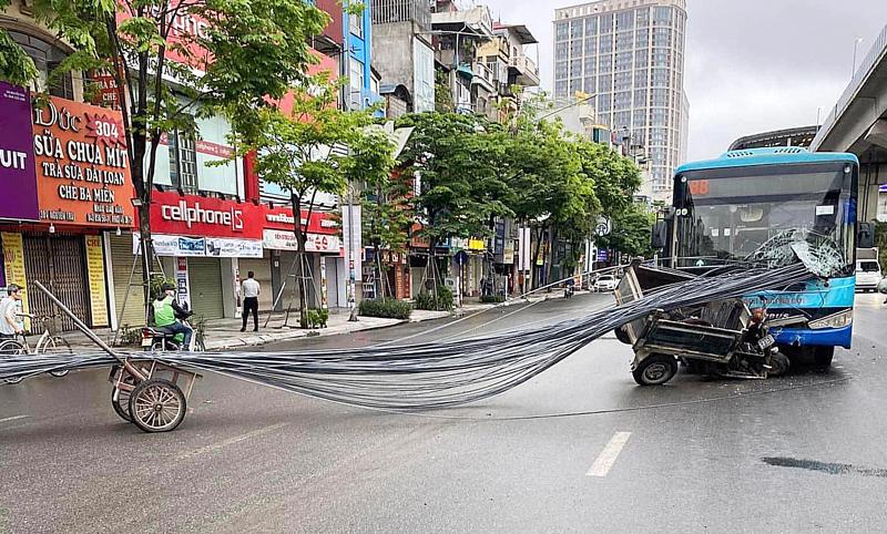 Hà Nội Xử lý nghiêm các trường hợp dùng xe tự chế, chở hàng cồng kềnh