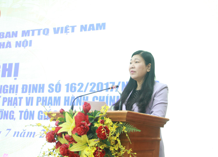 Tạo điều kiện cho các tổ chức tôn giáo hoạt động, hội nhập