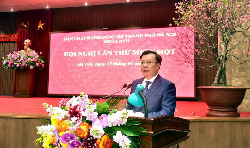 Hội nghị BCH TP Hà Nội Bàn kế hoạch thực hiện 10 Nghị quyết của Trung ương