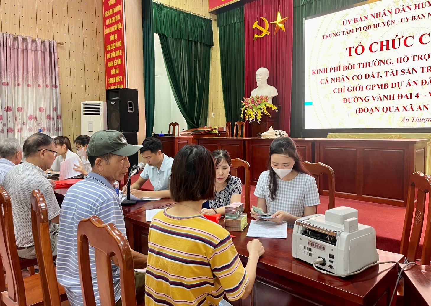 Hoài Đức chi trả hỗ trợ giải phóng mặt bằng Vành đai 4