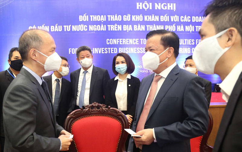 Hà Nội đối thoại, tháo gỡ khó khăn cho doanh nghiệp có vốn đầu tư nước ngoài trong bối cảnh dịch COVID-19