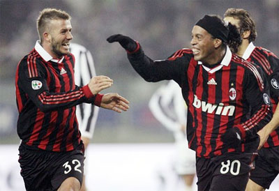 意甲·综合消息：小罗独中两元　ＡＣ米兰客场３：０完胜尤文