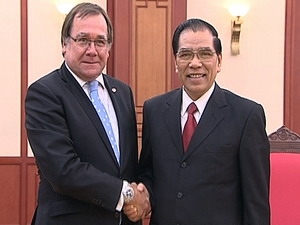 越南高级领导人接见新西兰外长马瑞 马克利