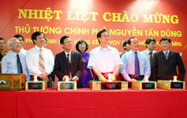 Thủ tướng Nguyễn Tấn Dũng phát lệnh phát sóng kênh VOV giao thông TP Hồ Chí Minh