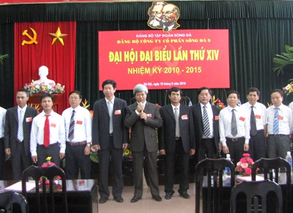 Ngày 12-13 10 Đại hội Đảng bộ Tập đoàn Sông Đà nhiệm kỳ 2010-2015