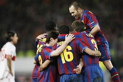 欧冠联赛·综合消息：巴萨客场险平　波尔多一球小胜