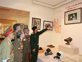 Wartime mementos displayed at military museum