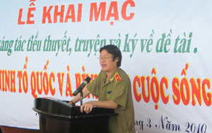 Khai mạc trại sáng tác tiểu thuyết, truyện và ký về đề tài “Vì an ninh Tổ quốc và bình yên cuộc sống 2007-2010”