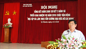 Hậu Giang Hội nghị Triển khai Cuộc vận động năm 2010
