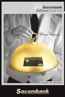 Sacombank pioneers platinum visa card in Vietnam