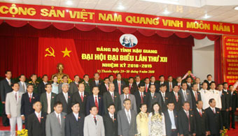 Đại hội đại biểu Đảng bộ tỉnh Hậu Giang lần thứ XII đã thành công tốt đẹp