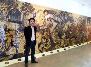 Người đam mê nghệ thuật tranh gáo dừa