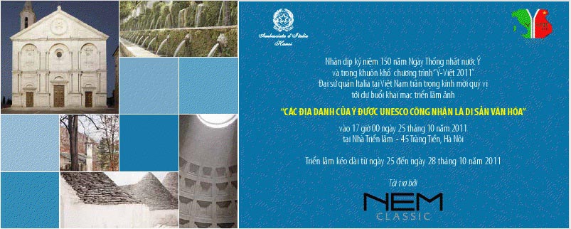 Triển lãm ảnh “Các địa danh của Ý được UNESCO công nhận là Di sản văn hóa”
