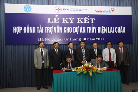 Tập đoàn Điện lực Việt Nam và Bảo hiểm Xã hội Việt Nam tài trợ vốn cho dự án Thuỷ điện Lai Châu