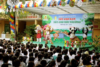 450 000 pupils provided with education on environmental protection