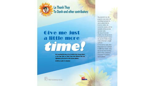 “Give me just a little more time” book translated into English