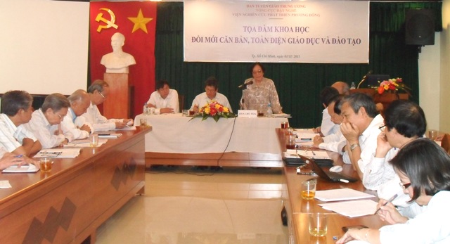 Tọa đàm khoa học “Đổi mới căn bản, toàn diện giáo dục và đào tạo”