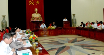 Hội đồng Lý luận, phê bình văn học, nghệ thuật Trung ương làm việc tại Ninh Bình