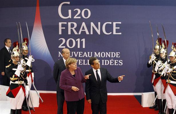 Ouverture du sommet du G20 à Cannes