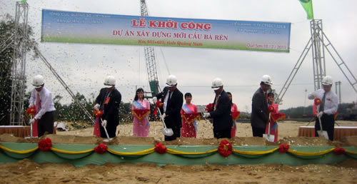 Quảng Nam Khởi công xây dựng cầu Bà Rén mới