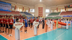 西贡解放报华闾杯国际男子排球比赛开幕