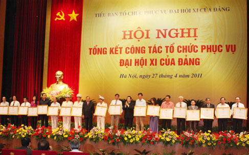 Tổng kết công tác tổ chức phục vụ Đại hội lần thứ XI của Đảng
