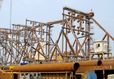 Đấu nối thành công Panel chính chân đế giàn Mộc Tinh