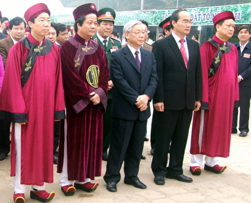 Le chef du PCV à la cérémonie en mémoire des rois Hung