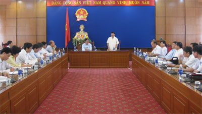 Bộ trưởng Bộ Giao thông Vận tải thăm và làm việc tại Vĩnh Phúc
