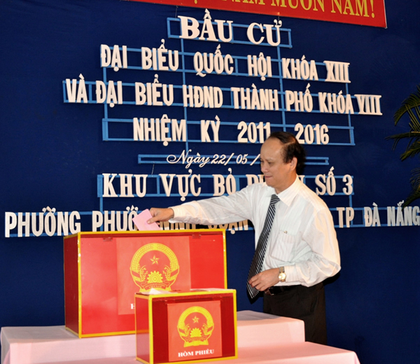 Một số hình ảnh về cuộc bầu cử tại Đà Nẵng
