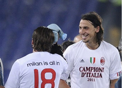 意甲·综合消息：ＡＣ米兰夺冠