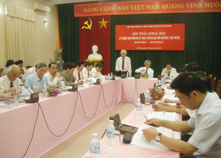 Hội thảo khoa học “Kỷ niệm 100 năm ngày Bác Hồ ra đi tìm đường cứu nước”