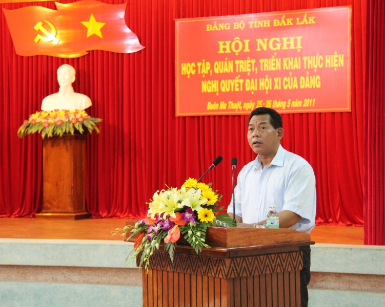 Đắk Lắk Hội nghị học tập, quán triệt, triển khai thực hiện Nghị quyết Đại hội XI của Đảng