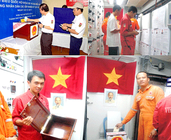 Một số hình ảnh đầu tiên về bầu cử đại biểu Quốc hội và HĐND các cấp
