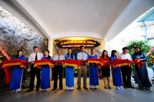Khai trương Phòng trưng bày tài nguyên biển đảo Hoàng Sa - Trường Sa