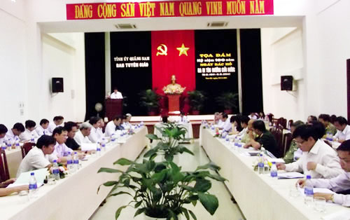Quảng Nam Tọa đàm Kỷ niệm 100 năm Ngày Bác Hồ ra đi tìm đường cứu nước